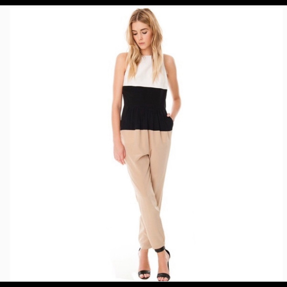 Tibi open back silk jumpsuit NWOT